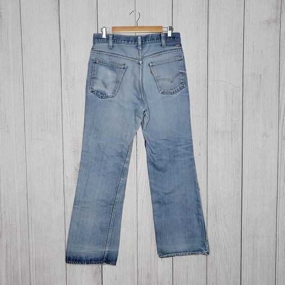 Vintage Levi's 1970s 517 Bootcut Light Wash Jeans, SZ 34x32 - Picture 5 of 11